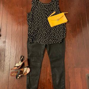 Cutest print ever! 3X long sleeveless blouse